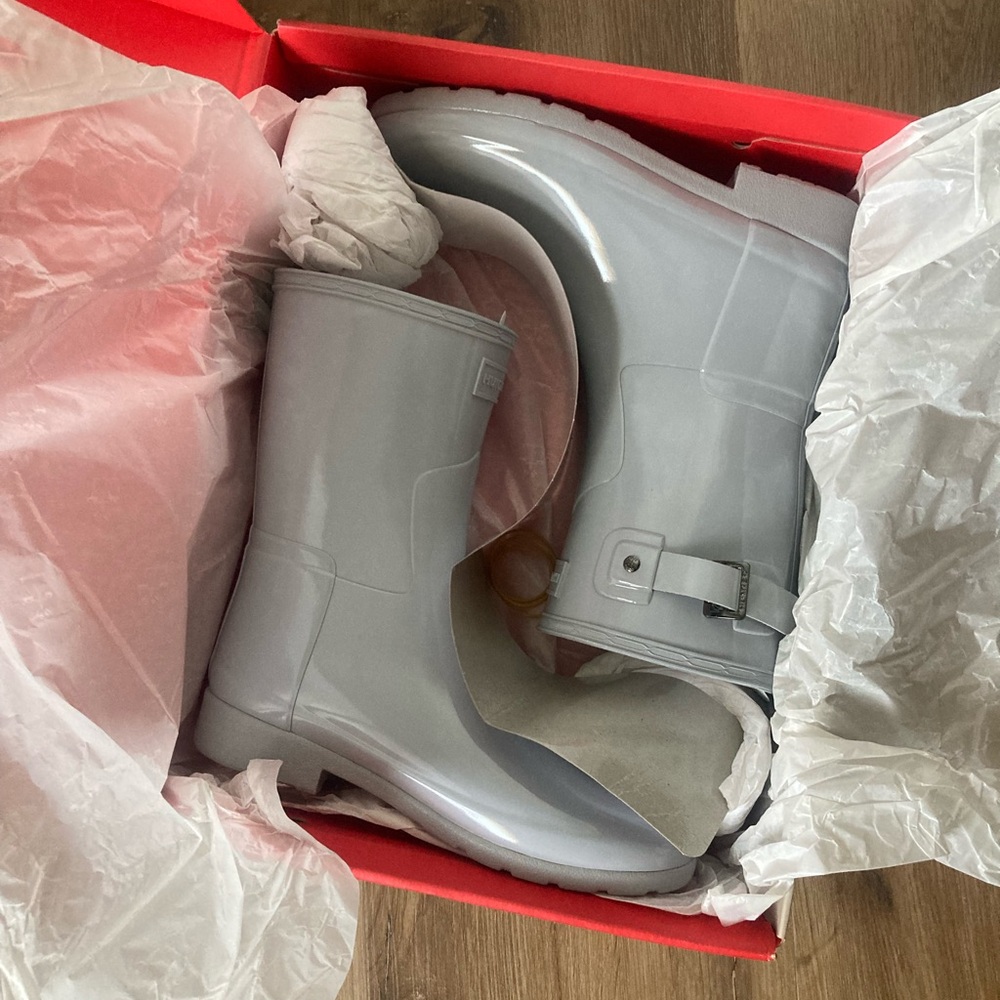 Gray Hunter Boots 8